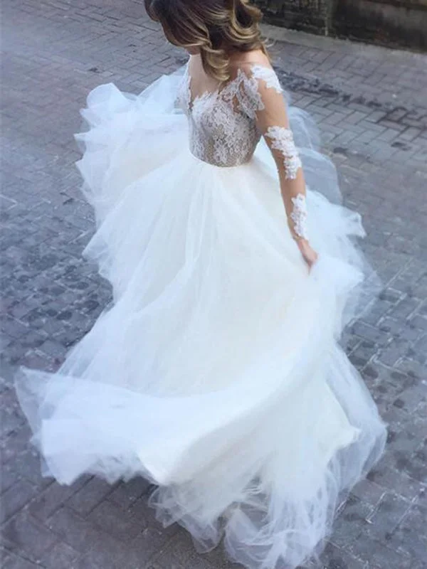 Today Only – Don’t Miss It!Long Sleeves Lace Wedding Dresses, A-line Popular Bridal Gowns, 2020 Wedding Dresses Today Only – Don’t Miss It!Long Sleeves Lace Wedding Dresses, A-line Popular Bridal Gowns, 2020 Wedding Dresses