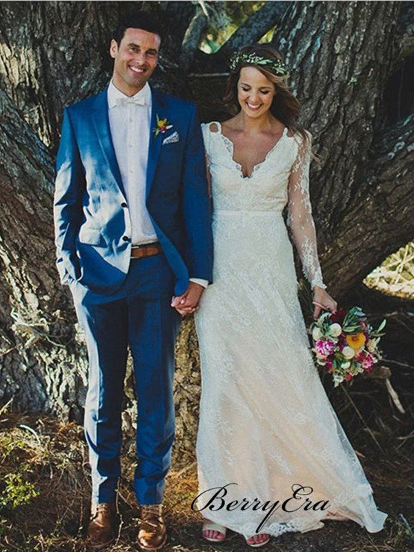 Limited Time Offer!Long Sleeves Wedding Dresses, Popular Lace Wedding Dresses
