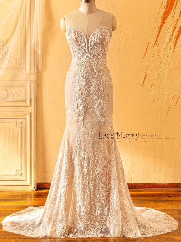 Sale Alert – Get Ready to Shop!MALENA / Strapless Deep Plunge Wedding Dress
