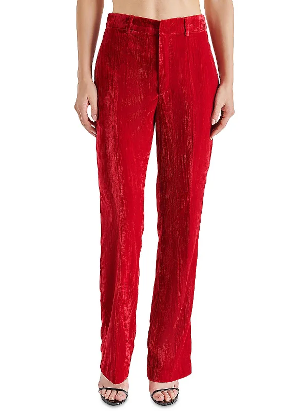 Buy More, Save More!Mercer Womens Crushed Velvet Dressy Straight Leg Pants