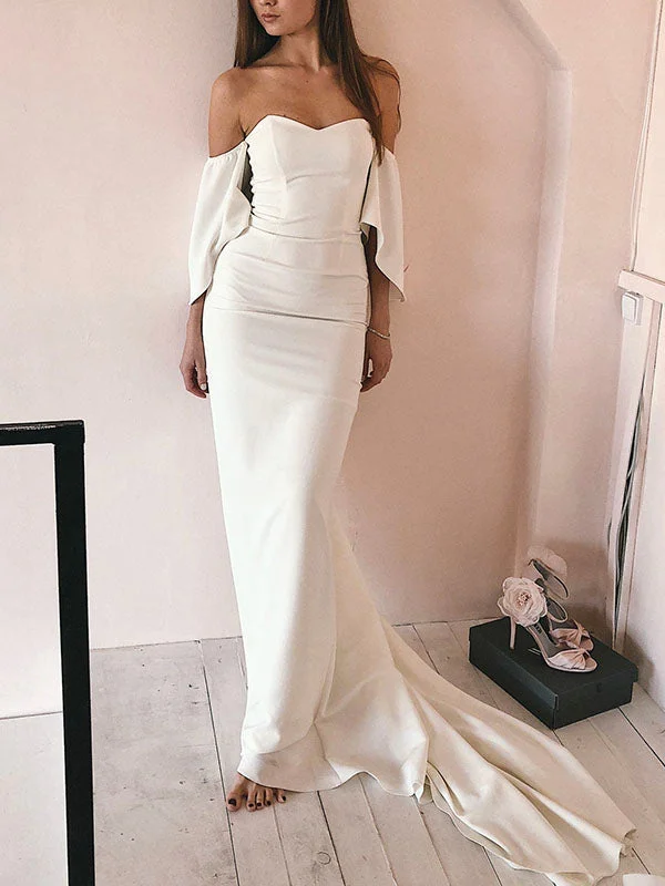 Limited Time Offer!Mermaid Simple Romantic Beach Vintage Long Wedding Dresses WD141 Limited Time Offer!Mermaid Simple Romantic Beach Vintage Long Wedding Dresses WD141