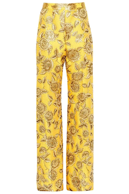The Best Offers Are Here!Metallic Jaquard Wide Leg Pant