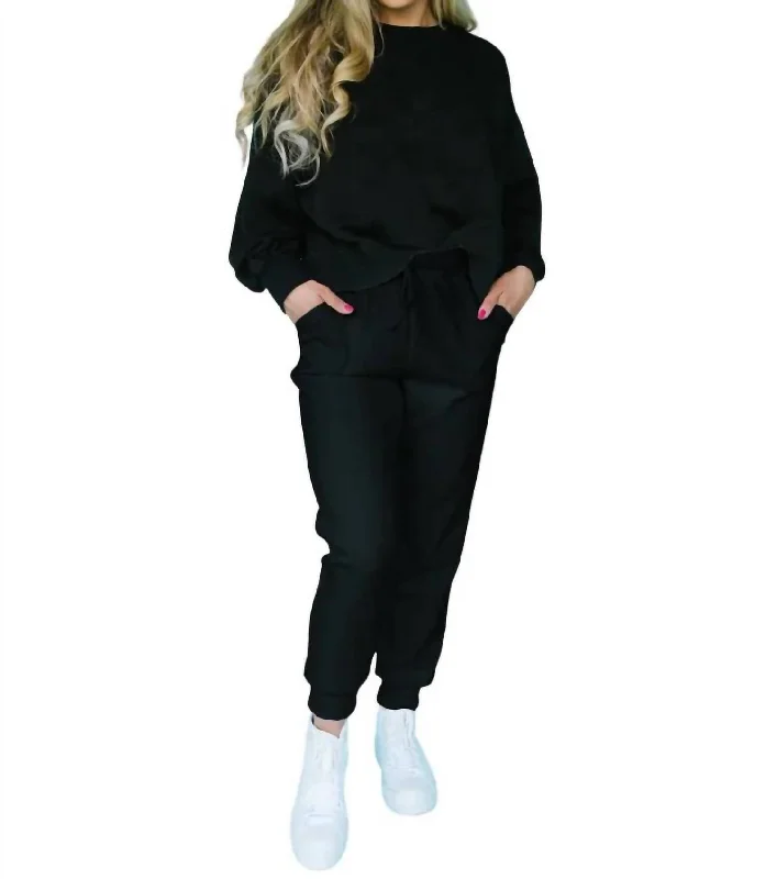 Save More with Every Purchase!Millie Luxe Sweatpant In Black