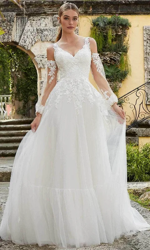 Don't Miss Out!Mori Lee Bridal 6978 - Detachable Long Sleeved Bridal Gown