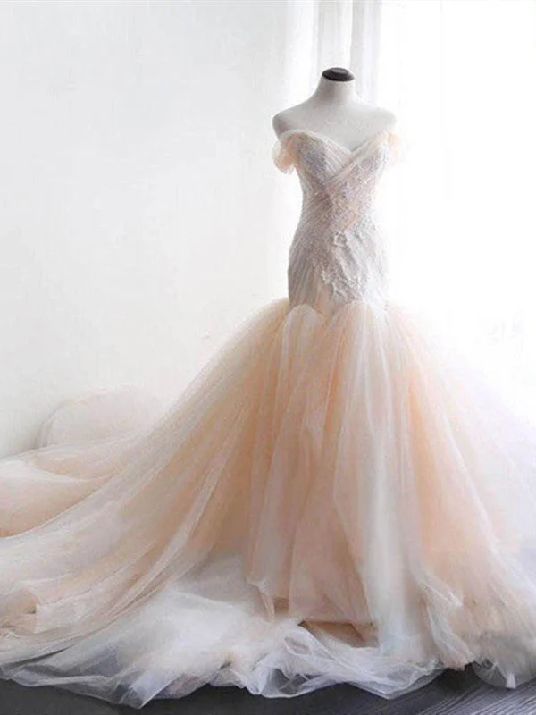 Hurry! While Supplies Last!Off Shoulder New Bridal Gowns, 2020 Wedding Dresses, Mermaid Wedding Dresses Hurry! While Supplies Last!Off Shoulder New Bridal Gowns, 2020 Wedding Dresses, Mermaid Wedding Dresses