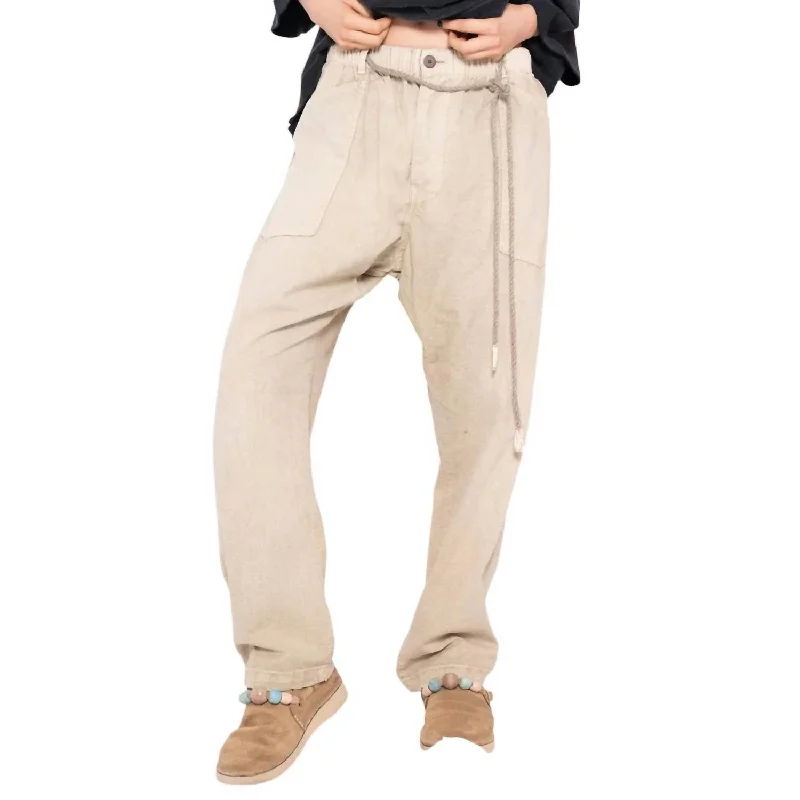 Special Discounts Inside!P38 Sunfaded Dyes 6.5Oz Straight Leg Pants - Unisex In Khaki