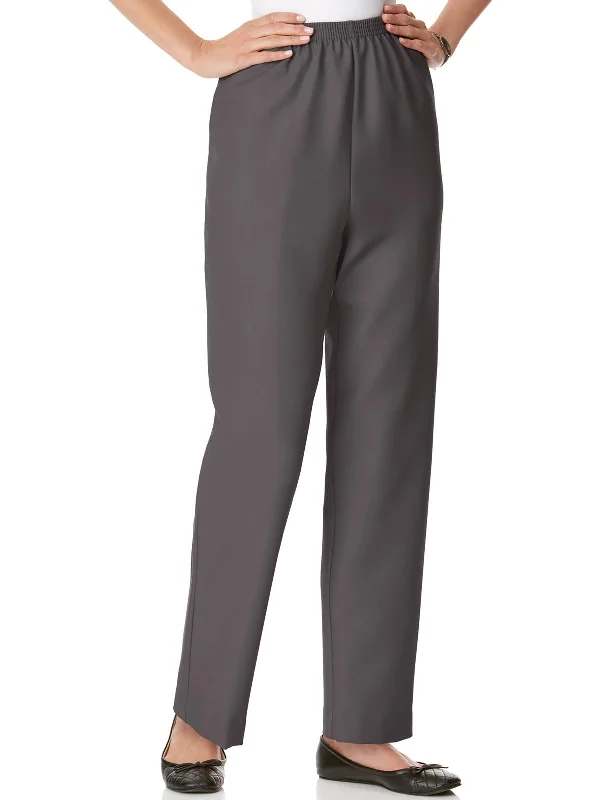 Shop Before It’s Gone!Petites Womens High Waist Straight Leg Trouser Pants
