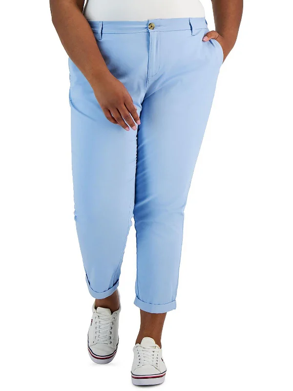 Limited Stock Available!Plus Hampton Womens Slim Stretch Chino Pants