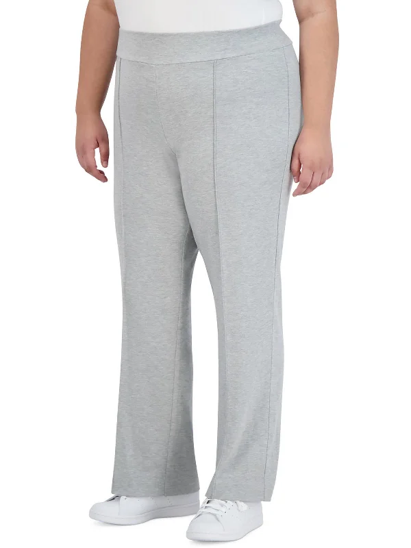 Limited Edition, Limited Price!Plus Womens Seamed Pintuck Wide Leg Pants