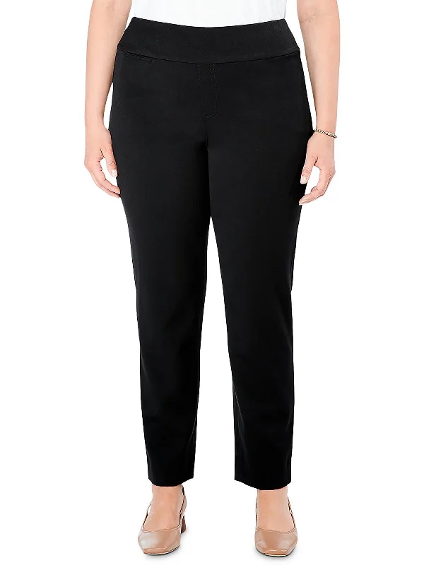 Best Price of the Season!Plus Work It Womens Solid Cable Knit Straight Leg Pants
