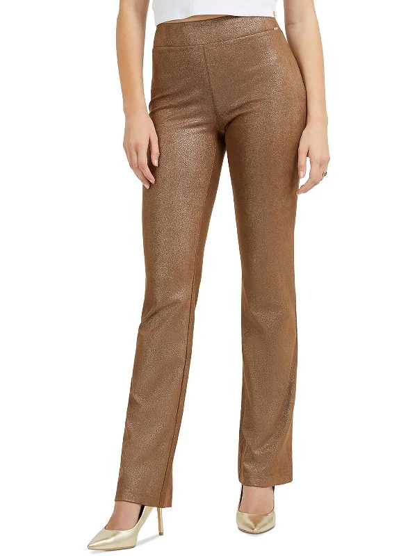 Best Offers of the Month!Prescilla Womens High Rise Shimmer Bootcut Pants
