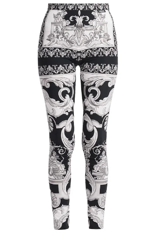 Shop Now and Save!Printed Leggings - Black White