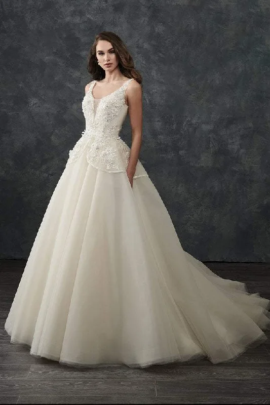 Save Money, Shop Happy!Rachel Allan Bridal - M668 Floral Appliqued Scoop Bridal Gown Save Money, Shop Happy!Rachel Allan Bridal - M668 Floral Appliqued Scoop Bridal Gown