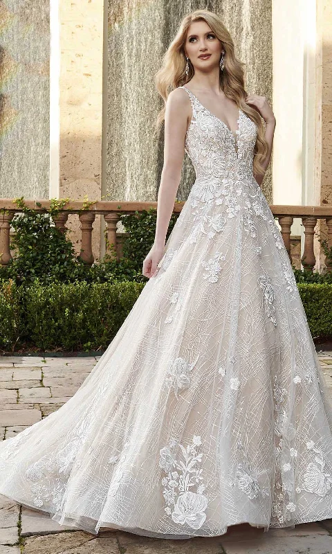 Limited Time Offer!Rachel Allan - M791 Floral Embroidered A-line Long Gown