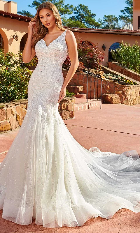 Shop the Hottest Deals!Rachel Allan M819 - Lace Trumpet Bridal Gown