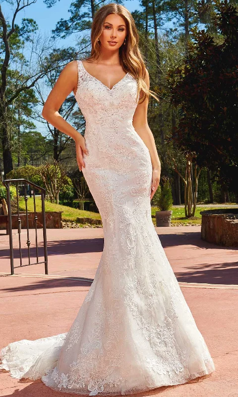 Limited Edition, Limited Price!Rachel Allan M822 - Scoop Back Lace Bridal Gown