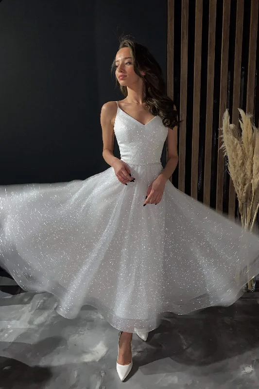 Shop Early, Save Big!Shiny Wedding & Evening Dress Heist Midi