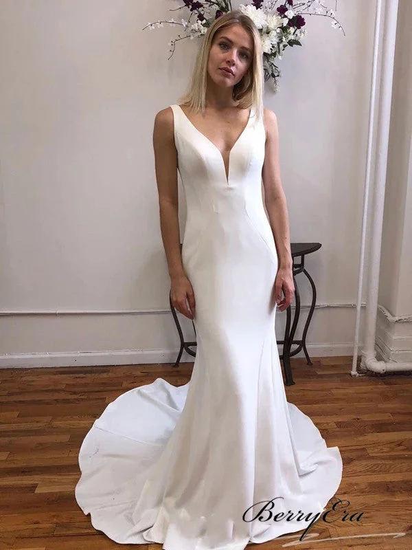 Crazy Discounts Inside!Simple Popular Design Wedding Dresses, Mermaid Wedding Dresses Crazy Discounts Inside!Simple Popular Design Wedding Dresses, Mermaid Wedding Dresses