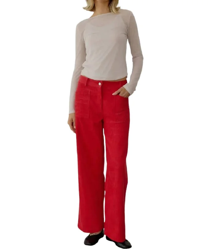 Your Best Deals Are Here!The Nadya Pants In Red