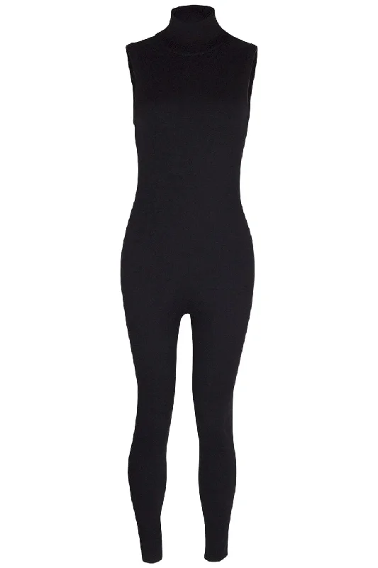 Your Favorite Sale is Back!Turtleneck Catsuit - Black
