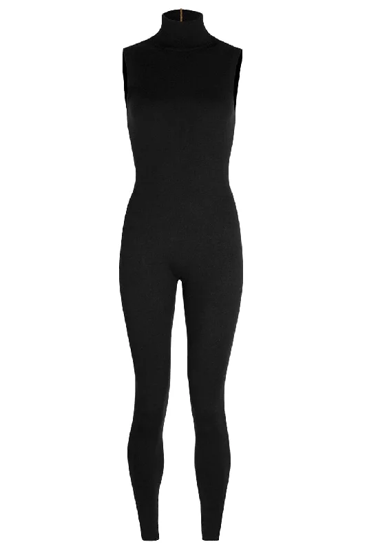 Incredible Savings Inside!Turtleneck Catsuit - Chocolate