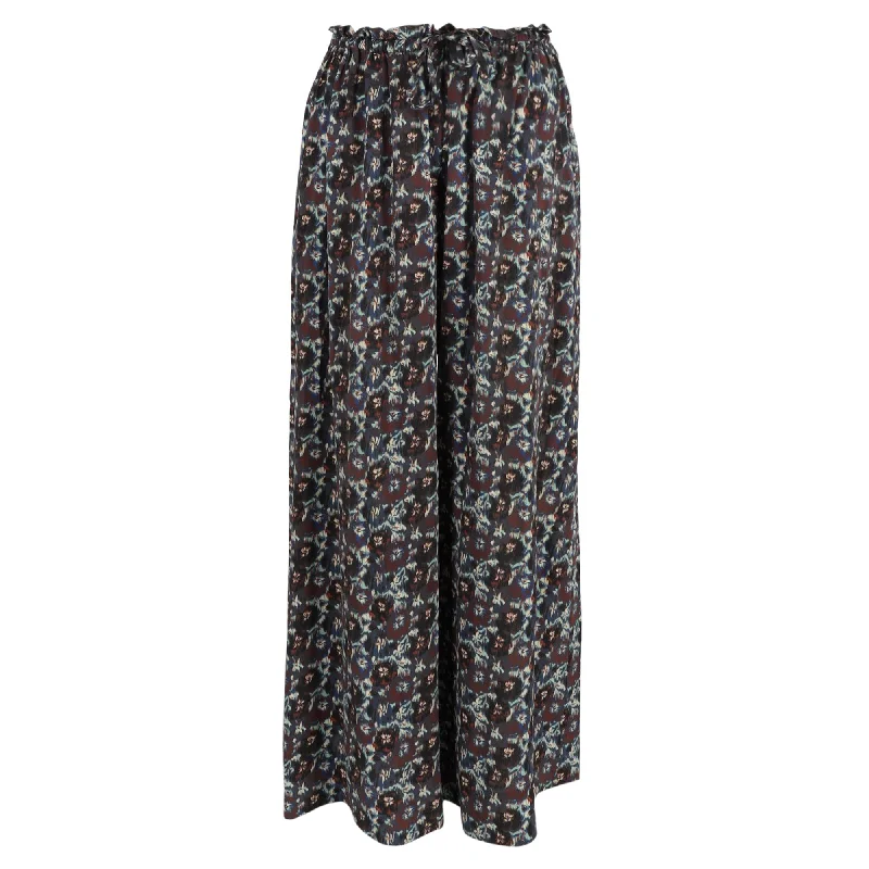 Get More for Less!Ulla Johnson Sawyer High Waisted Printed Pants in Black Silk
