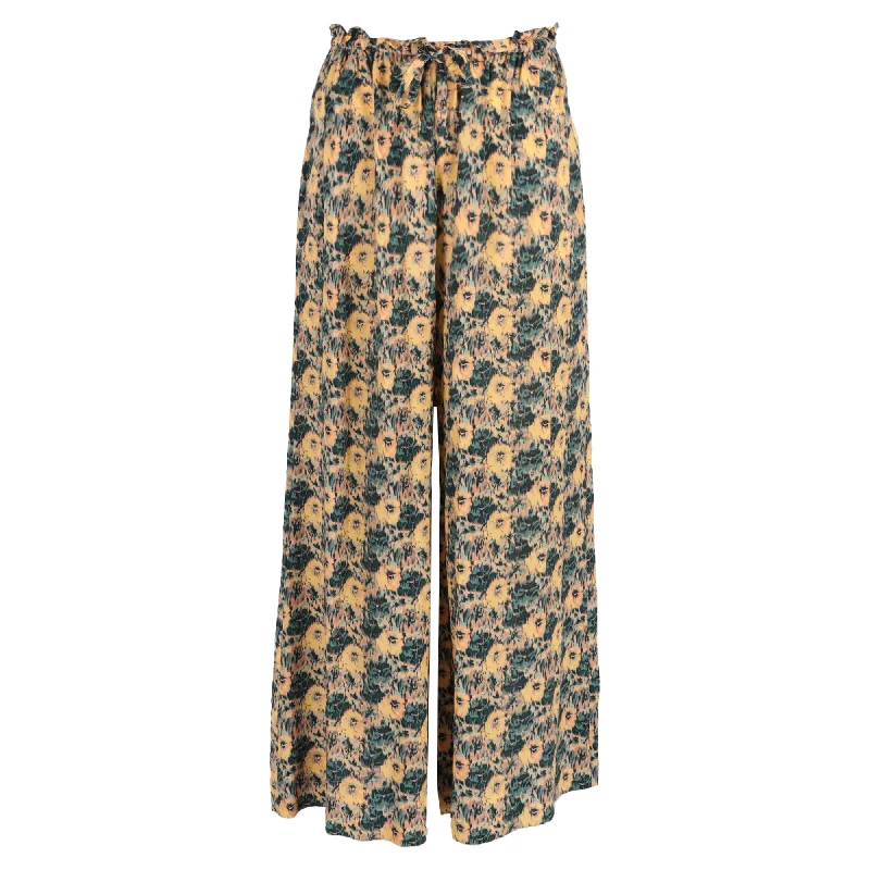 Today Only – Don’t Miss It!Ulla Johnson Sawyer Printed Pants in Yellow Silk