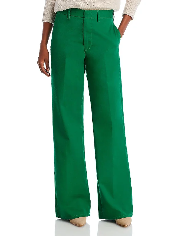 Incredible Savings Inside!Womens Cotton Super High Rise Wide Leg Pants