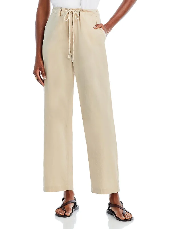 Great Deals, Just for You!Womens Drawstring Hem Cotton Trouser Pants
