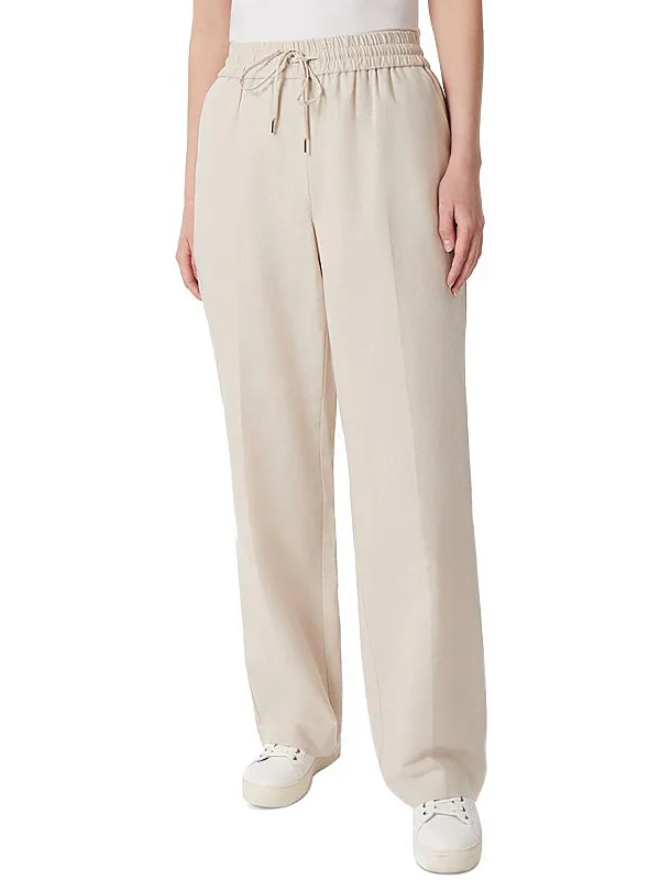 Sale Alert – Get Ready to Shop!Womens Drawstring Hem High Rise Wide Leg Pants
