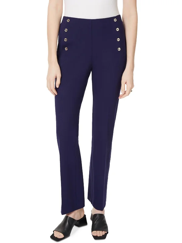 More Discounts, More Joy!Womens High Rise Button Bootcut Pants