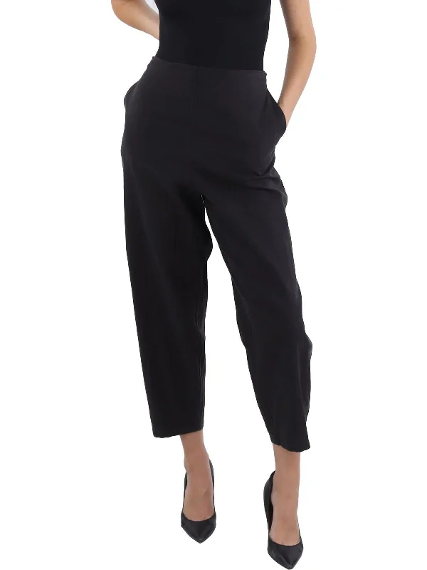 Huge Price Cuts Await!Womens High Rise Knit Cropped Pants