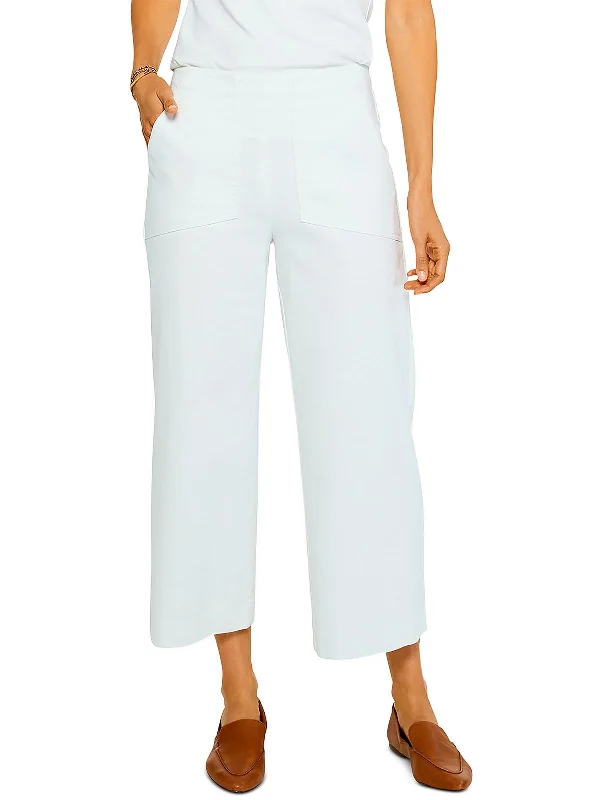 Grab Yours Before It’s Too Late!Womens High Rise Wide Leg Cropped Pants