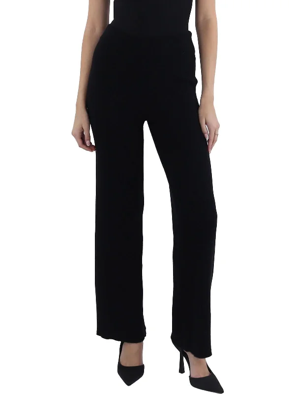 Bigger Savings, Better Shopping!Womens Knit Ribbed Wide Leg Pants