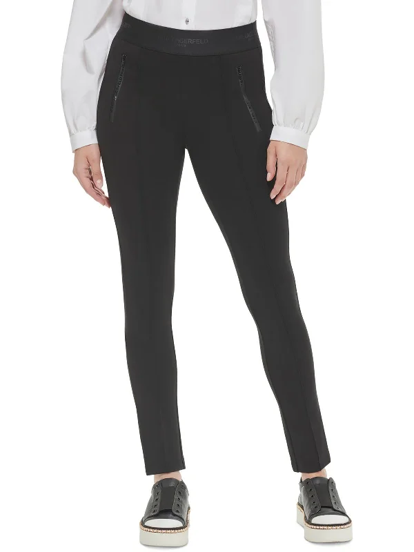 Score Huge Discounts Today!Womens Logo Zip Detail Skinny Pants