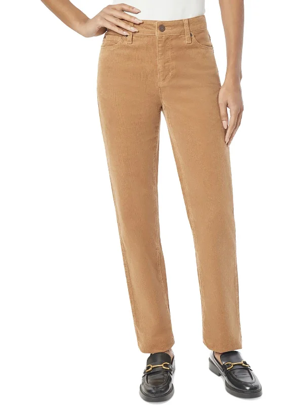 Don't Miss Out!Womens Mid Rise Knit Straight Leg Pants