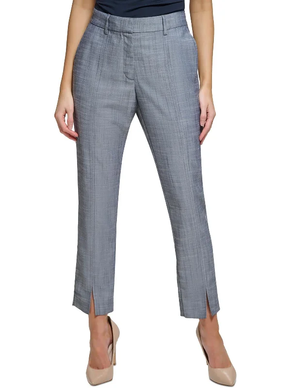 Hurry, Sale Ends Soon!Womens Mid-Rise Straight Leg Ankle Pants