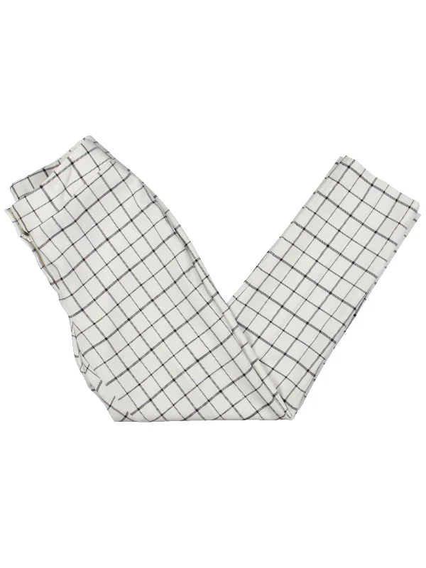 New Discounts Just Dropped!Womens Plaid Skinny Dress Pants