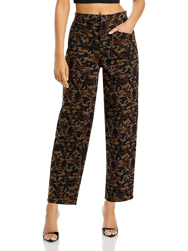 The Best Deals Won’t Wait!Womens Relaxed Camouflage Straight Leg Pants