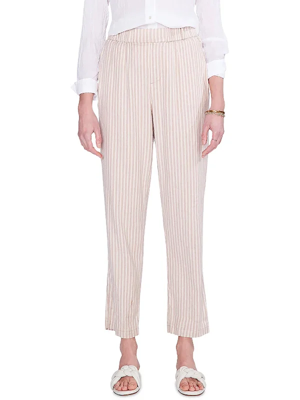 Save More Than Ever!Womens Striped Casual Straight Leg Pants