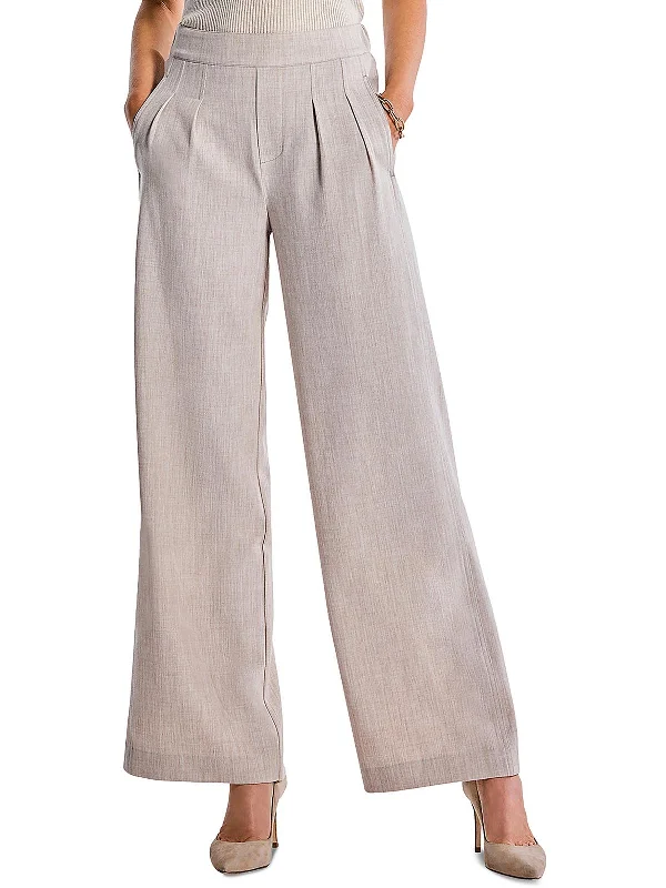 Find the Best Deals Here!Womens Twill Office Wide Leg Pants