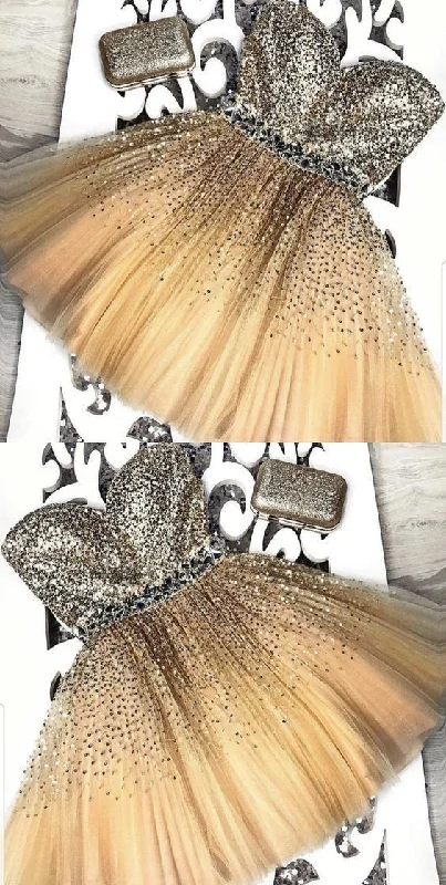 Flash Sale – Act Fast!A Line Tulle Short Homecoming Dresses for Teens   cg13758