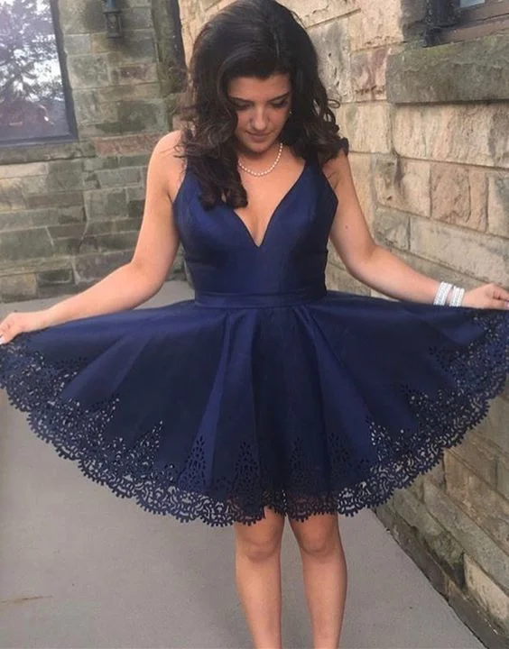 Limited Time Offer!A-line V Neck Navy Blue Homecoming Dress, Short Homecoming Dress cg13833 Limited Time Offer!A-line V Neck Navy Blue Homecoming Dress, Short Homecoming Dress cg13833