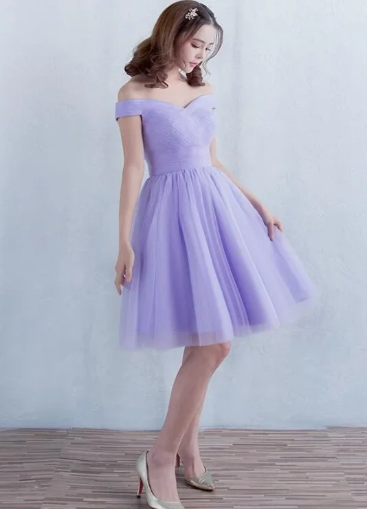 Save More When You Shop More!Adorable Lavender Short Tulle Homecoming Dress cg13534 Save More When You Shop More!Adorable Lavender Short Tulle Homecoming Dress cg13534