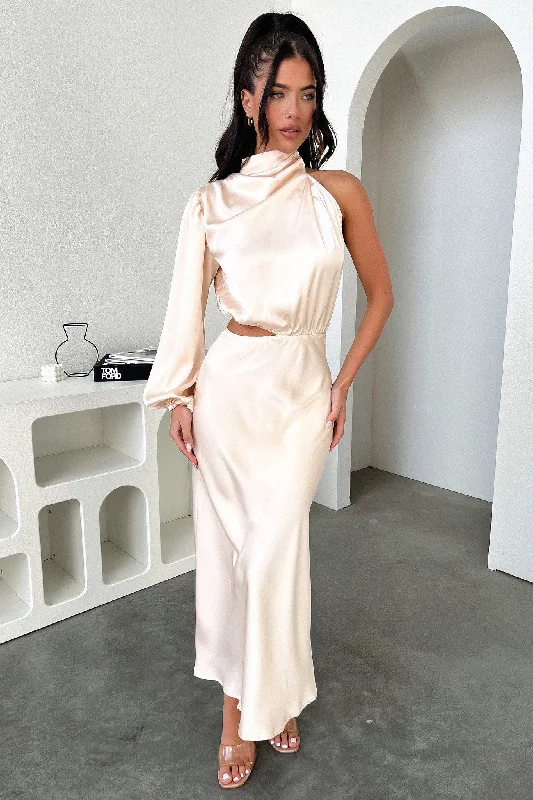 Don’t Wait – Shop Today!Atonia Midi Dress - Champagne
