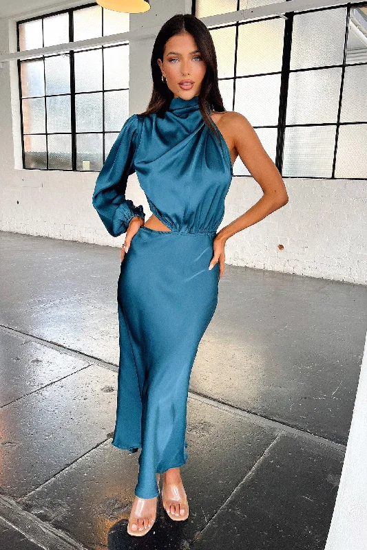 Shop More, Spend Less!Atonia Midi Dress - Emerald