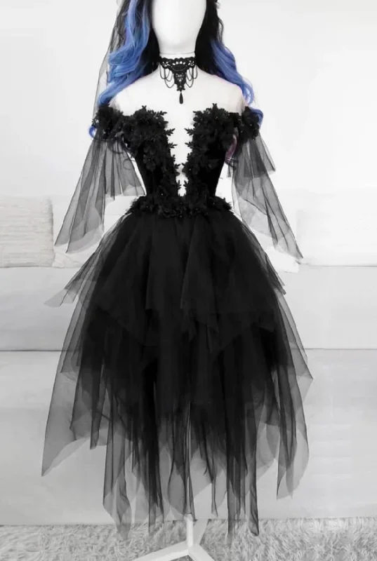 Your Discount is Waiting!BLACK ROUND NECK TULLE LACE SHORT DRESS BLACK EVENING DRESS Homecoming Dress cg12838 Your Discount is Waiting!BLACK ROUND NECK TULLE LACE SHORT DRESS BLACK EVENING DRESS Homecoming Dress cg12838