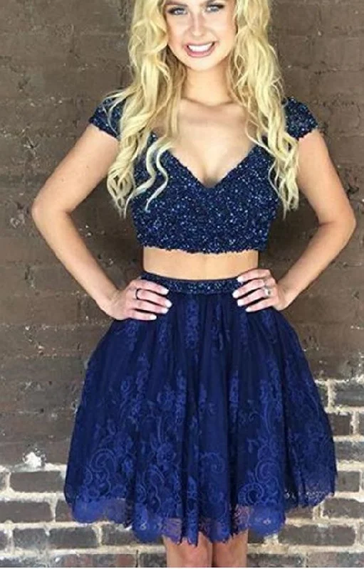 Don’t Wait – Deals Won’t Last!Blue Homecoming Dresses,Two Pieces Homecoming Dresses,Beaded Lace Homecoming Dress cg14212 Don’t Wait – Deals Won’t Last!Blue Homecoming Dresses,Two Pieces Homecoming Dresses,Beaded Lace Homecoming Dress cg14212