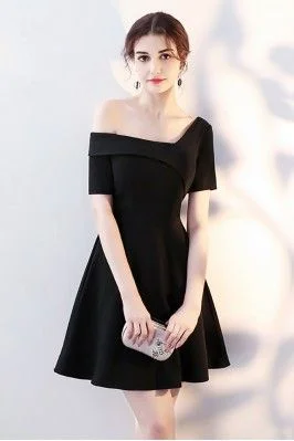 Best Price of the Season!Chic Little Black Short Homecoming Dress with Sleeves cg13320 Best Price of the Season!Chic Little Black Short Homecoming Dress with Sleeves cg13320