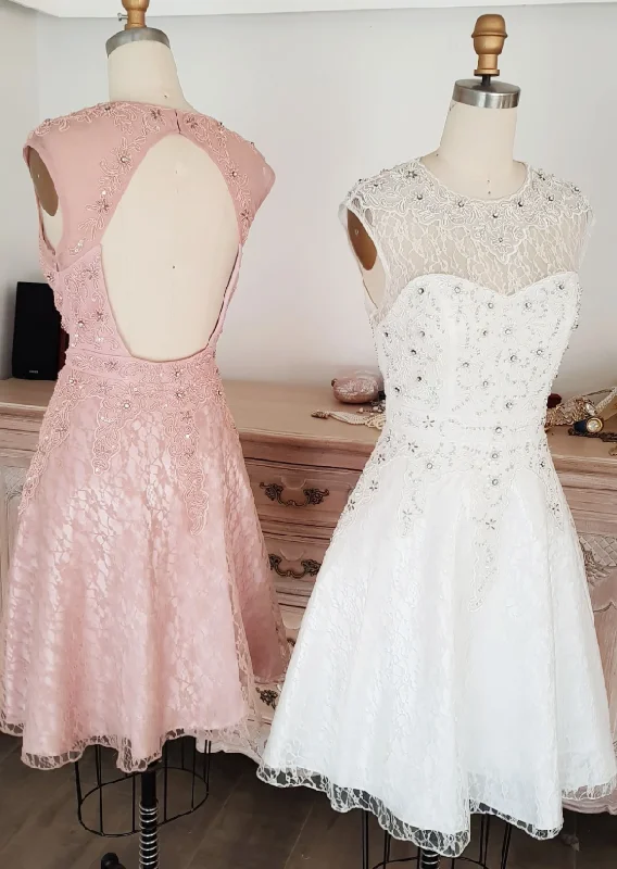 Find Your Perfect Deal Today!Cute round neck tulle lace short lace bridesmaid dress homecoming dress cg12695 Find Your Perfect Deal Today!Cute round neck tulle lace short lace bridesmaid dress homecoming dress cg12695